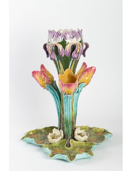 Solifleur Barbotine Cup, Art Nouveau (ang.)