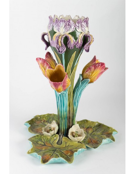 Solifleur Barbotine Cup, Art Nouveau (ang.)