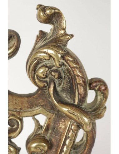 Espelho de bronze patinado do século XIX