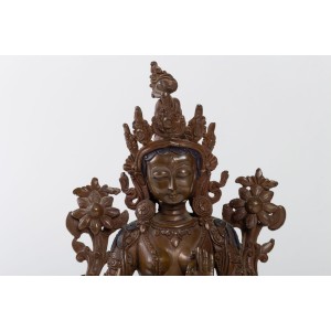 Escultura de bronce antigua de diosa india 2