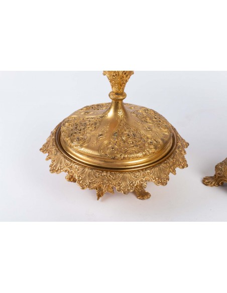 Cloisonné and Enamelled Bronze Set, Signed F. Barbedienne