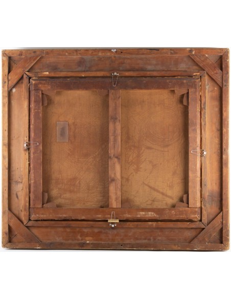 Olie op Orientalist Tile "The Turkish Barbier"