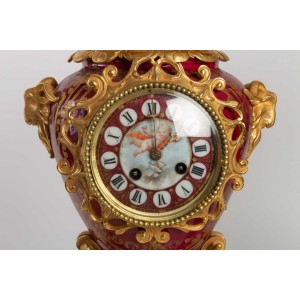 Bronze chimney and xvi style louis xvi style porcelain 2