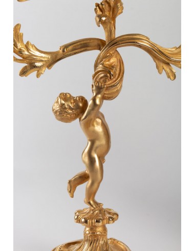 Gilded bronze chimney trim xv style