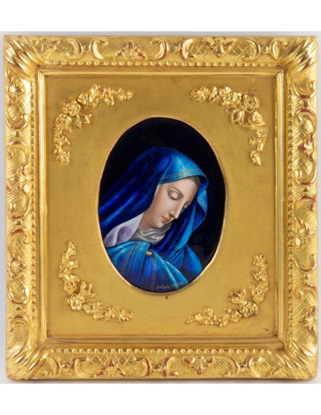 E-mail de placa A Virgem Maria por Jules Sarlandie (1874-1936)