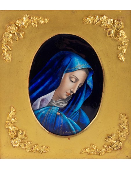 E-mail de placa A Virgem Maria por Jules Sarlandie (1874-1936)