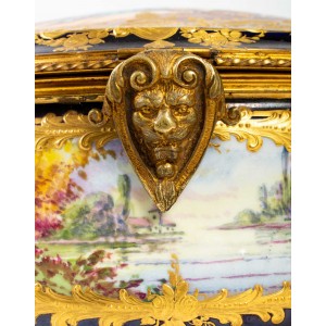 Boite Coffret En Porcelaine De Sèvres, Xixème Siècle, Napoléon III 2