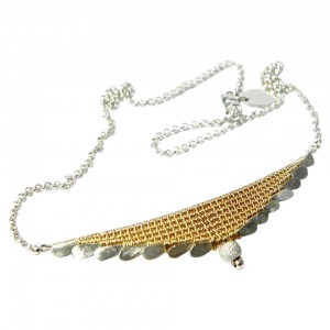 Silver necklace Ingrid Bergman (ang.)
