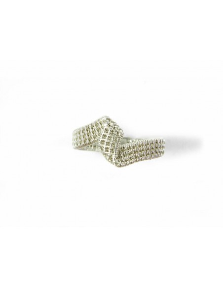 Silver ring "grace kelly"