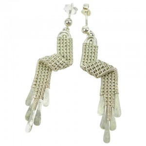 Silver earring „Grace Kelly” (ang.)