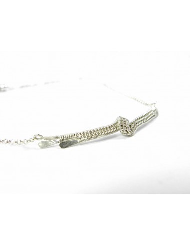 Сollier en plata "Grace Kelly"