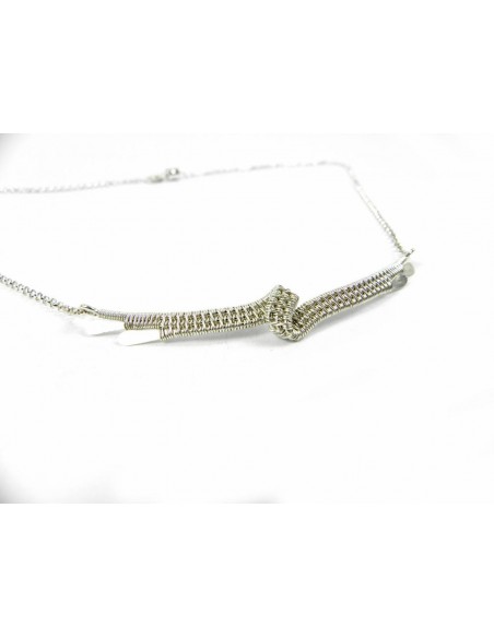 Сollier en plata "Grace Kelly"