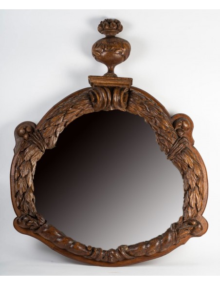 Large walnut mirror