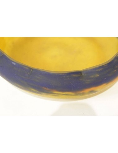 Vaso de pasta de vidrio de Muller Frères, 1930