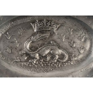 Bandeja decorativa de estaño 2