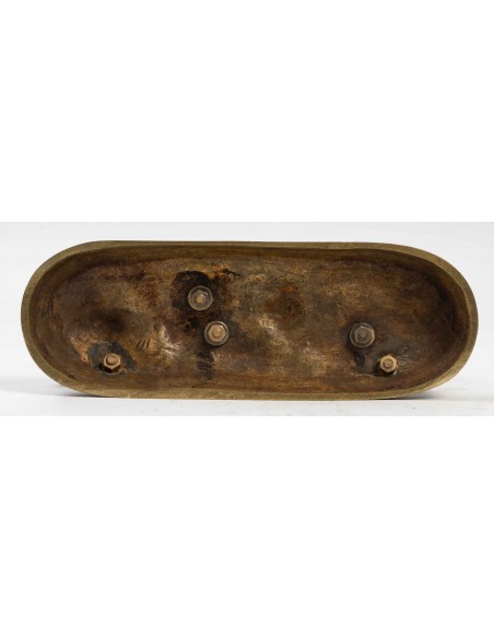 Tintero rinoceronte de bronce