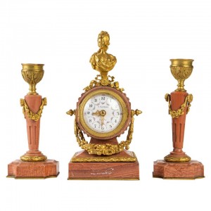 Reloj de sobremesa en miniatura del siglo XIX