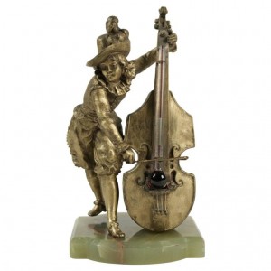 Barometer regular cello player to the antique 19th,