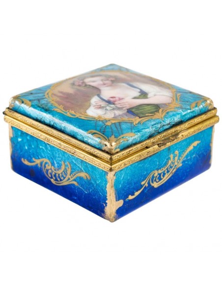 Małe Jewelry Box New Signed H. Doublet (ang.)