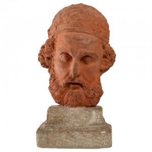 Original sculpture in terracotta. Herodote