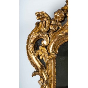 Miroir en Bois Doré d'epoque Louis XV (ang.) 2