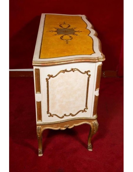 Commode стиль louis xv лет 50 дерево окрашено и золото