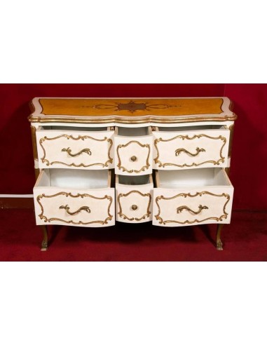 Commode стиль louis xv лет 50 дерево окрашено и золото