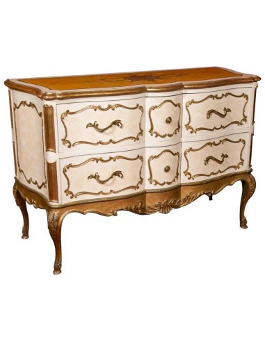 Commode стиль louis xv лет 50 дерево окрашено и золото