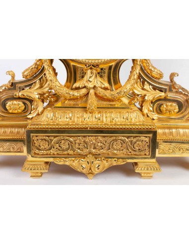 Elegant vergoldet Bronze Kamin