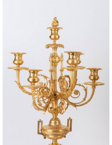 Elegant vergoldet Bronze Kamin