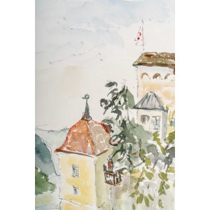 Watercolor on lip paper 2