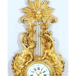 Gran Cartela de Bronce Dorado Siglo XIX 2