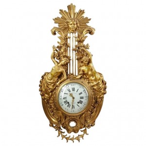Gran Cartela de Bronce Dorado Siglo XIX