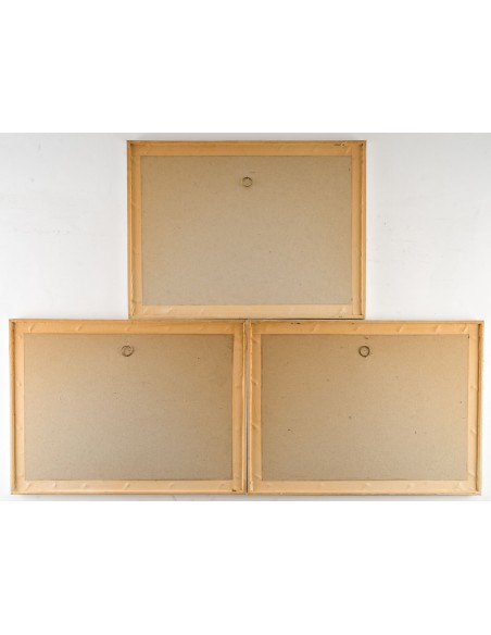 Suite de 3 Reproduction (ang.). Encadrée