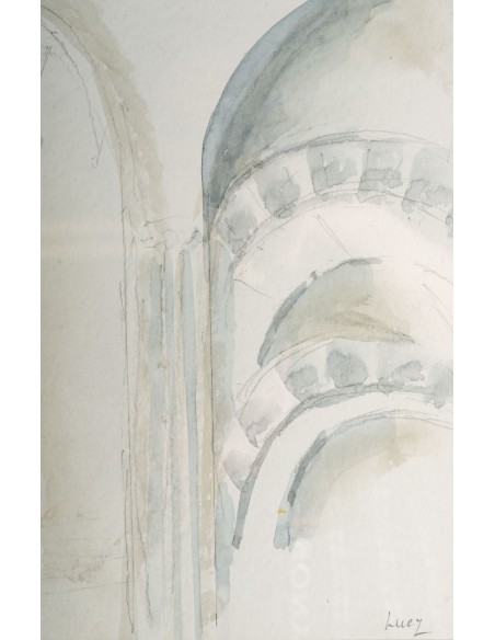 Interno chiesa con un angelo