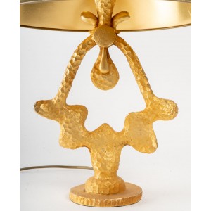 Lampada in bronzo dorato 2