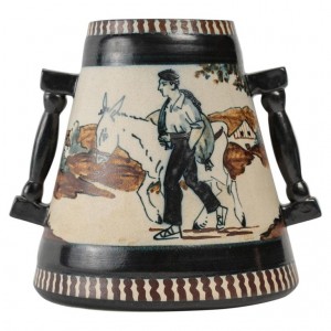 Ceramic Vase, signed Berné