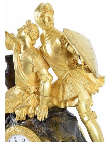 Large 19th century gilt bronze Knight...