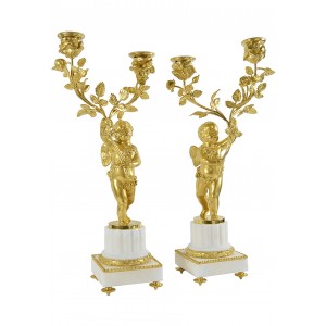 Pareja de candelabros de...