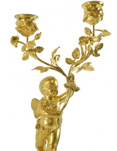 Pareja de candelabros de estilo Luis XVI