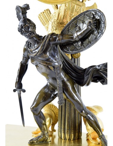 Restoration period clock in gilt bronze.