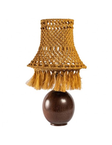 Vintage lamp foot in solid rosewood