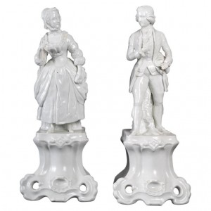 Large pair of porcelain...