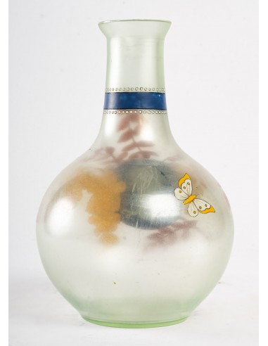 Vaso di vetro smaltato