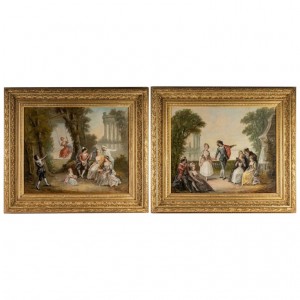 Oil pair on canvas signed...