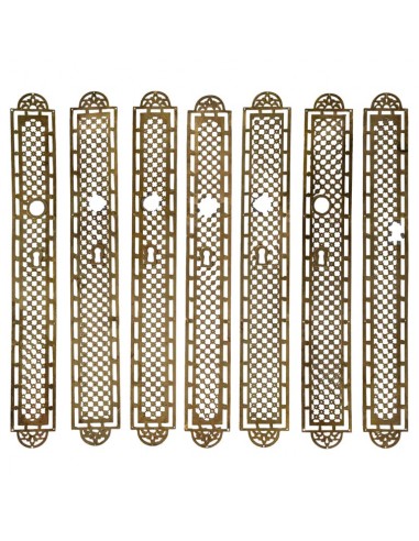 Suite of 7 Brass Door Decorations