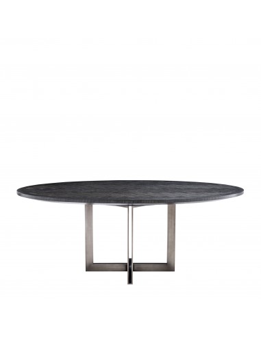 Mesa de jantar oval, 2 cores