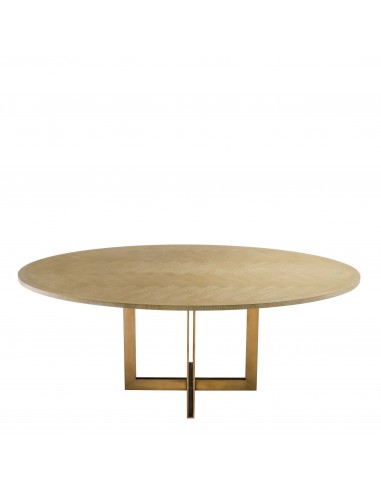 Mesa de jantar oval, 2 cores