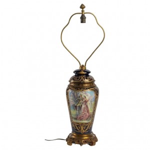Porcelánový stojan na lampy
