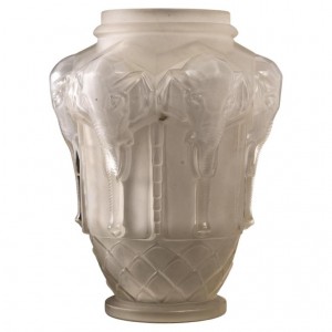Edmond etling vase, elephants